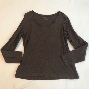 Eddie Bauer Long Sleeve V-neck Shirt